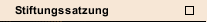 Stiftungssatzung
